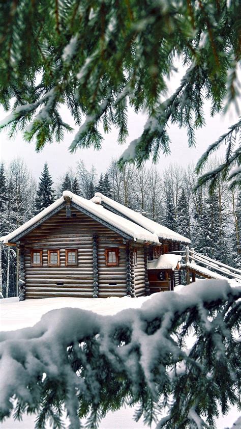 Snowy Cabin Wallpapers - Top Free Snowy Cabin Backgrounds - WallpaperAccess