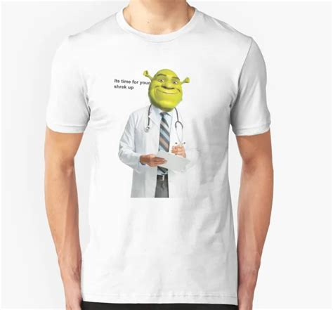 Fashion Cool Men T Shirt Women Funny Tshirt Shrek Check Up Meme ...