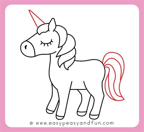 Turn the horse into an unicorn drawing | Unicorn drawing, Easy drawings ...