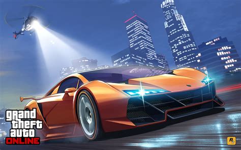 Grand Theft Auto Online game illustration #road #machine #police #chase ...