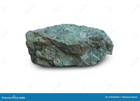 Raw Specimen of Tuff Rock Isolated on White Background. Stock Image ...