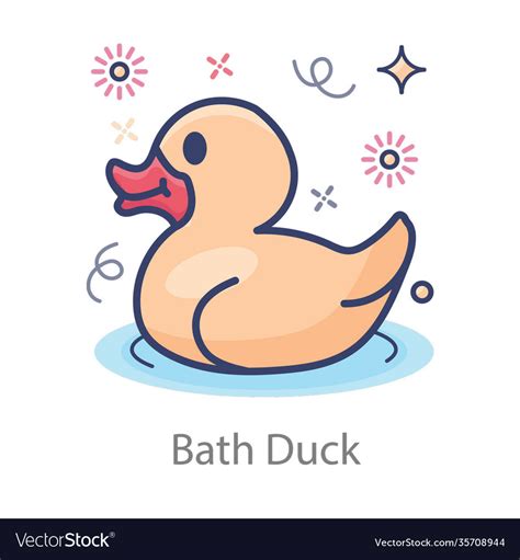 Bath duck Royalty Free Vector Image - VectorStock