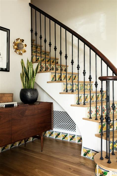 30 Awesome Stair Riser Ideas to Dress Up Your Main Staircase