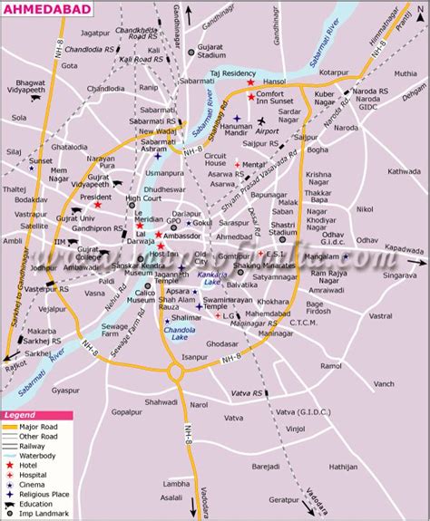 Ahmedabad, Gujarat: Maps of Ahmedabad City and Locality | Map ...