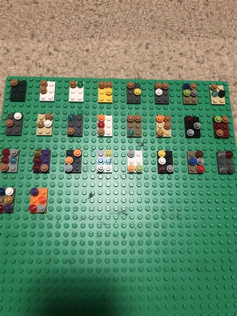 LEGO Braille alphabet : r/lego