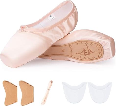 Amazon.com | TXJ Sports Ballet Shoes Pink Point Ballet Shoes for Girls ...