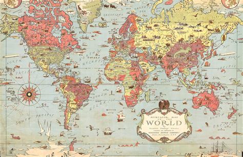 Vintage World Map Wallpapers - 4k, HD Vintage World Map Backgrounds on ...