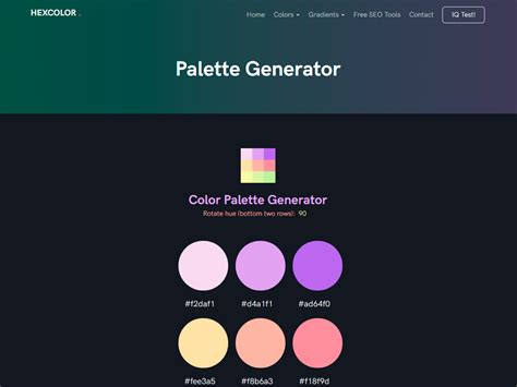 Color Palette Generator :: Behance