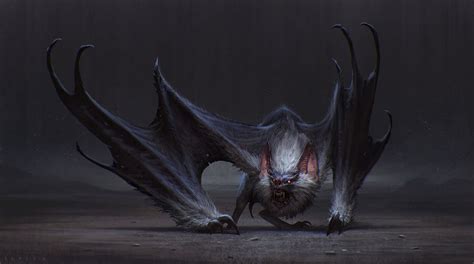 Bat, Saeed Ramez | Creature concept art, Fantasy creatures, Fantasy beasts