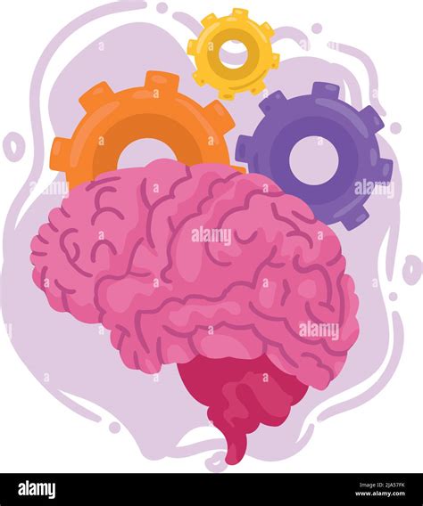 creative brain and gears Stock Vector Image & Art - Alamy