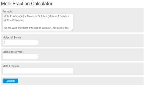 Mole Fraction Calculator - Calculator Academy - Mole Ratio