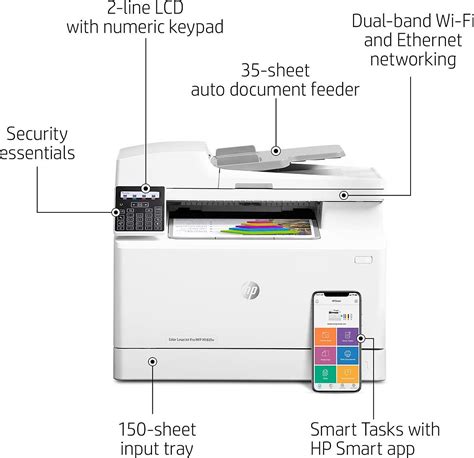 HP MFP M183FW Color LaserJet Pro Wireless All-in-One Laser Printer ...