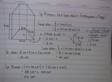 Rumus Prisma Trapesium