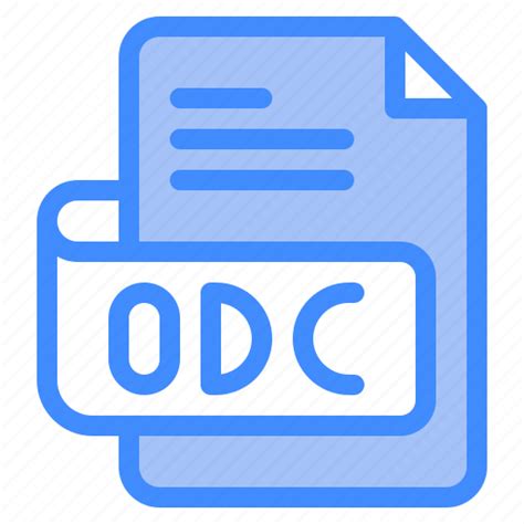 Odc, file, type, format, extension, document icon - Download on Iconfinder