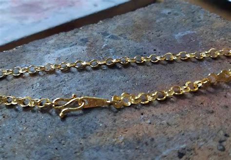 Hand-made 24k Solid Gold Chain Necklace 26 Inch 999 Purity - Etsy