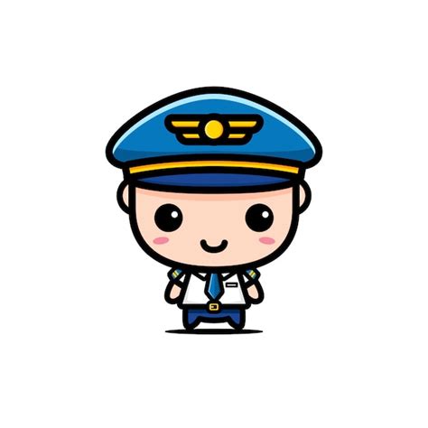 Premium Vector | Design of cute pilot characters