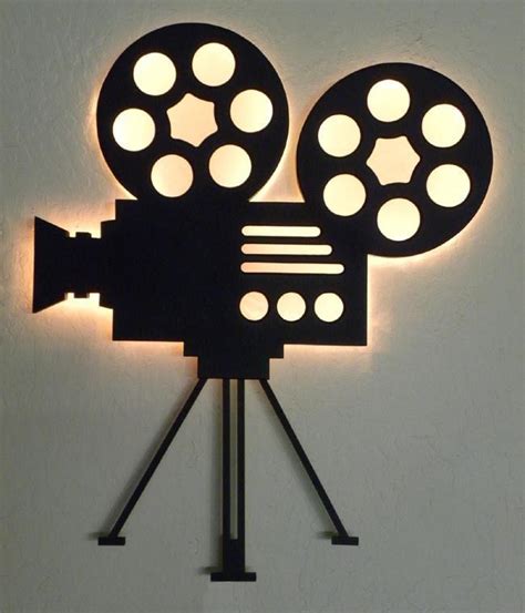 Authentic Film Reel Movie Camera Wall Decor - Home Theater Mart ...