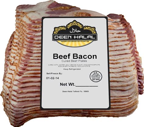 Beef Bacon, 5 lb | Deen Halal