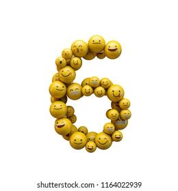 Number 6 Emoji Character Font 3d Stock Illustration 1164022939 ...