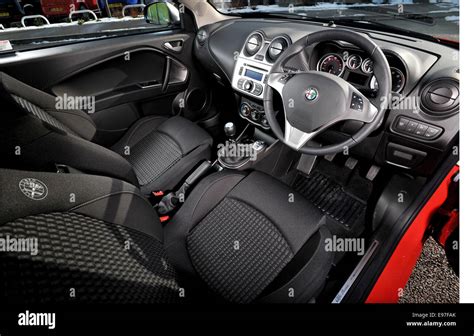 2008 Alfa Romeo Mito car, Italian super-mini interior Stock Photo - Alamy