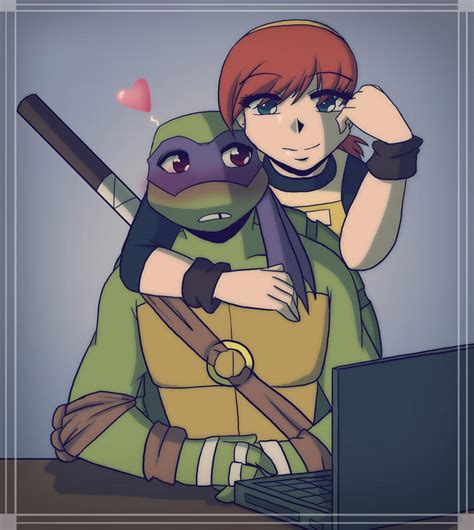 .:TMNT Donnie and April:. by Dawnrie on DeviantArt