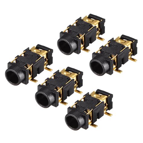 3.5 mm Audio Jack Connector PCB Mount Female Socket 5 Pin PJ-327A 5pcs ...