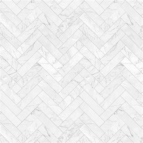 Herringbone White Marble Tile Pattern - Sample Kit