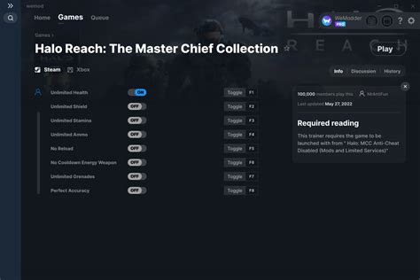 Halo Reach: The Master Chief Collection Cheats and Trainer for Xbox ...