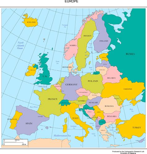 europe map - MAPS