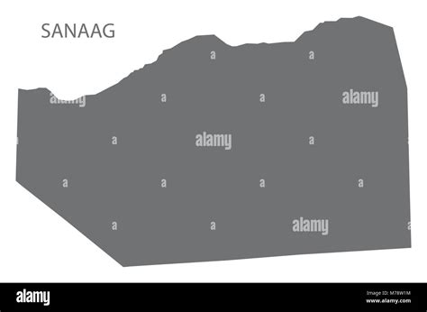 Sanaag map of Somalia grey illustration shape Stock Vector Image & Art ...