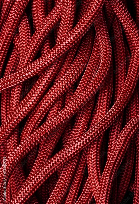 Red rope texture background Stock Photo | Adobe Stock