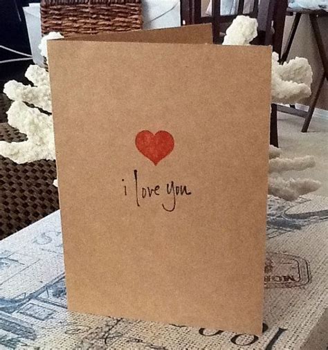 I+Love+You+Hand+Stamped+Kraft+Note+Cards+by+SimpleStamps+on+Etsy,+$1.00 ...