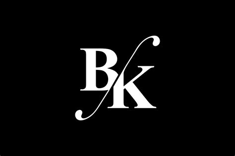 BK Monogram Logo Design Von Vectorseller | TheHungryJPEG.com - BK ...