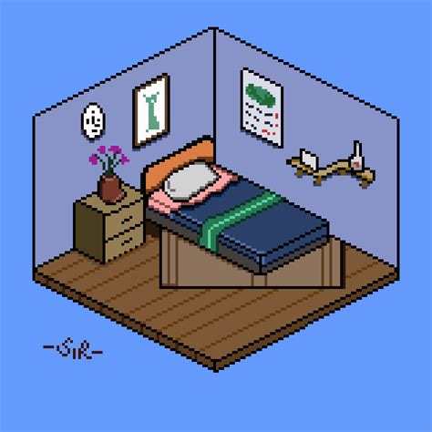 ArtStation - Pixel Art : Bedroom design