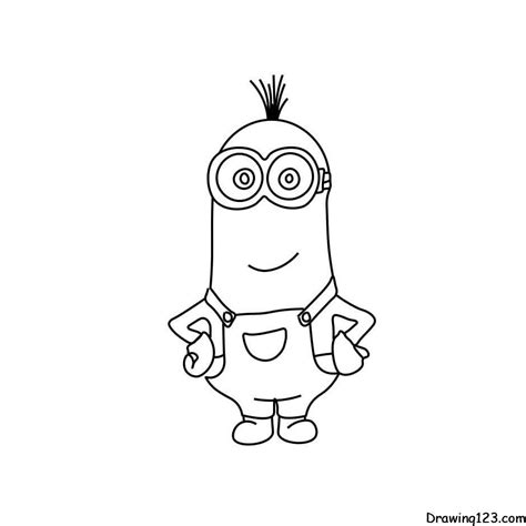 How To Draw A Minion Step By Step Easy