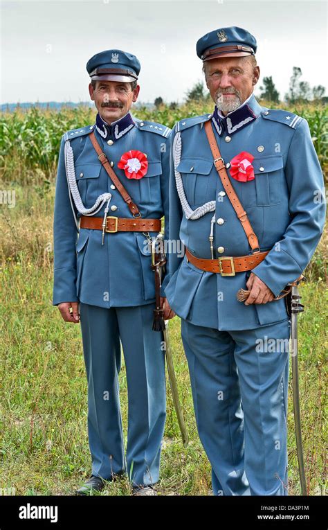 Polish military officers in the original uniforms from 1920 Polish ...