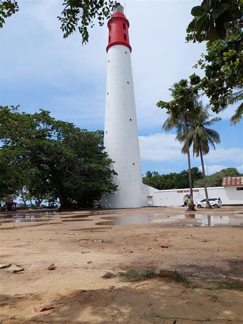 The Lighthouse at Tanjung Kalian Harbor, Muntok City, Bangka Belitung ...