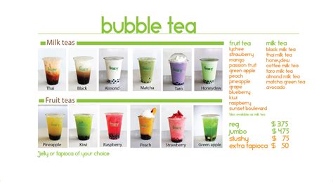 Boba Tea Sizes