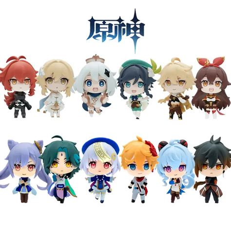 Game-Genshin-Impact-Nendoroid-Paimon-Diluc-Figuras-Anime-Klee-Action ...