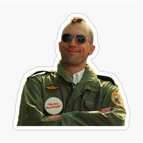 "Taxi Driver Travis Smiling" Sticker for Sale by herpich88g6 | Redbubble