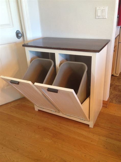 A tilt-out garbage and recycling cabinet. - Album on Imgur | Trash can ...