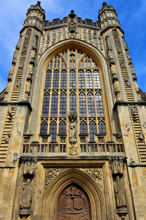 Front Facade of Bath Abbey in Bath, England - Encircle Photos