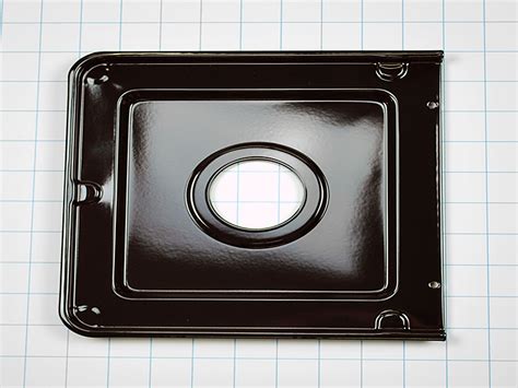 316011401 Gas Range Black Square Drip Pan