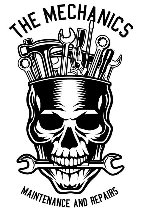 mechanic skull – Amee House | Mechanic logo design, Mechanics logo ...