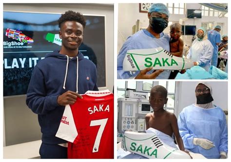 England footballer Bukayo Saka covers surgery fees for 120 kids in his ...