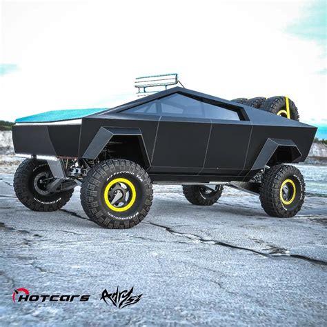 Baja Tesla Cybertruck Is a Lifted Off-Roader Rendering With Portal EV Axles