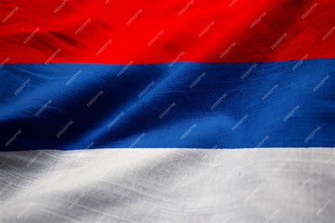 Premium Photo | Closeup of ruffled republika srpska flag, republika ...