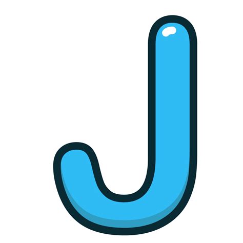 Blue, j, letter, alphabet, letters icon - Free download