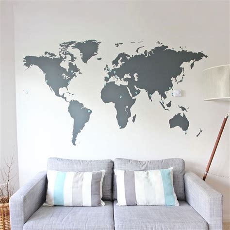 World Map Wall Sticker | Vinyl Impression