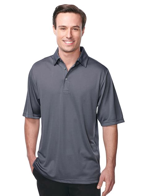 Tri-Mountain - Tri-Mountain Men's Polyester Self Fabric Collar Polo ...